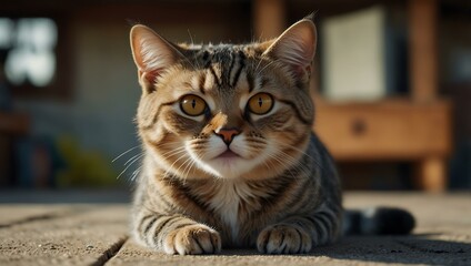 Talking cat cartoon.