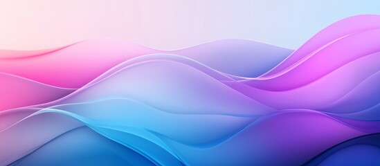 Abstract background featuring blue and purple gradient shapes with smooth curves and large flat forms on a dark blue backdrop. A minimalist vector illustration with light pink and red gradients