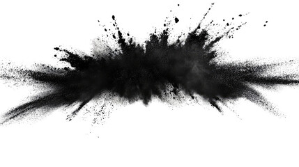 Fototapeta premium Sand flying explosion on a white transparent background