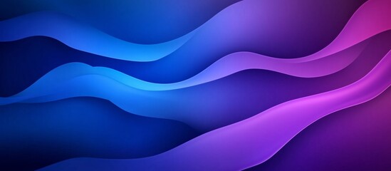 Abstract background featuring blue and purple gradient shapes with smooth curves and large flat forms on a dark blue backdrop. A minimalist vector illustration with light pink and red gradients