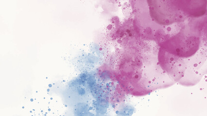 Abstract horizontal watercolor background. Hand drawn vector texture. Brush stroked painting pastel color watercolour