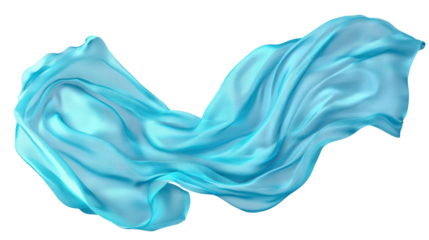 blue silk cloth