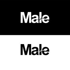Creative and modern Male letter word mark logo design for your brand identity.