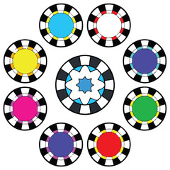 poker chips background