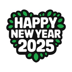 Fototapeta premium HAPPY NEW YEAR 2025 DESIGN