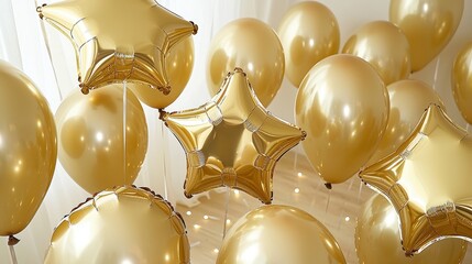 Gold Balloons Party Celebration Decoration