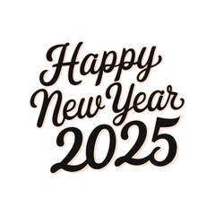 Obraz premium HAPPY NEW YEAR 2025 DESIGN