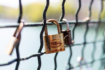 locks on the bridge Europe