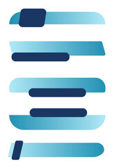 Fototapeta premium Blue Lower Third