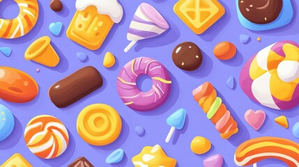 Sweet abstract backgrounds with purple candy textures, perfect for a playful and creative touch in your designs.