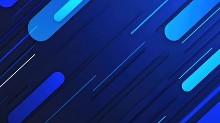 Revamp your space with a stunning geometric piece showcasing rounded shapes and rich blue tones for a soothing vibe.