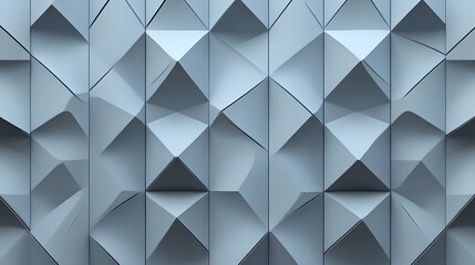 Obraz premium A geometric pattern of 3D diamond shapes forms a sleek, modern design.