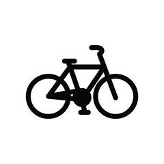 Fototapeta premium Bicycle icon logo design template isolated illustration