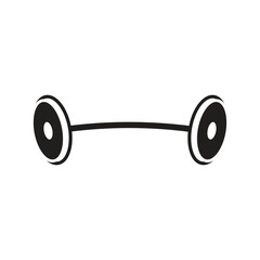 Barbell icon logo design template isolated illustration