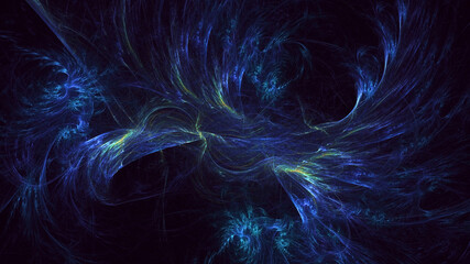 3D manual rendering abstract fractal polygon background. Its not AI Generatd illustration.