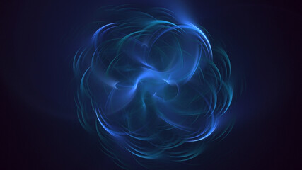 Obraz premium 3D manual rendering abstract circle light background. Its not AI Generatd illustration.