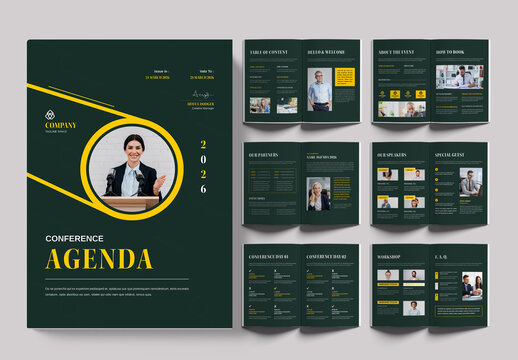 Conference Agenda Schedule Guide Template