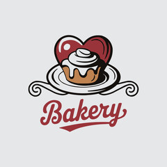 bakery logo design.  old styled vintage bakery concept editable vector logo design idea. easy to print for t shirt, signboard, business card and other print item.