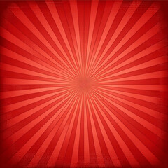 a red background with a cross in the center.