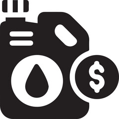 Oil icon symbol vector image Illustration
