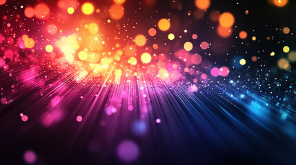 Fototapeta premium A digital art representation of quantum particles in the foreground, with glowing energy waves and abstract shapes surrounding them on an ethereal background