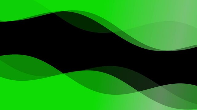 Abstract green wavy and moving pattern background