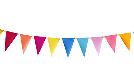 Obraz premium party flags on white transparent background