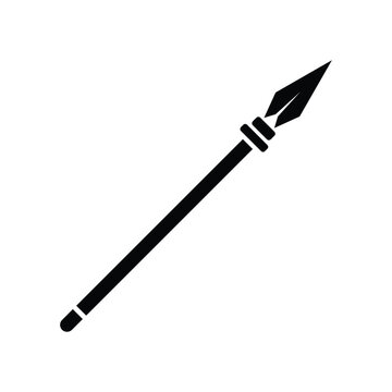 black spear on white background clip art preview