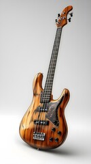 Obraz premium Detailed, lifelike bass guitar image in ultra-high resolution for design and marketing use