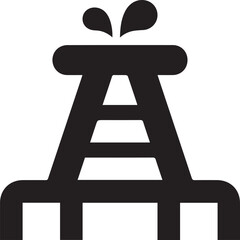 Oil icon symbol vector image Illustration
