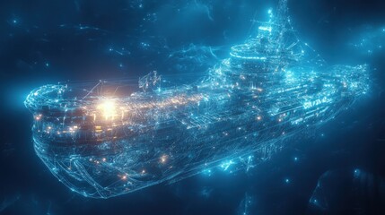 Digital Ship in a Network of Lights