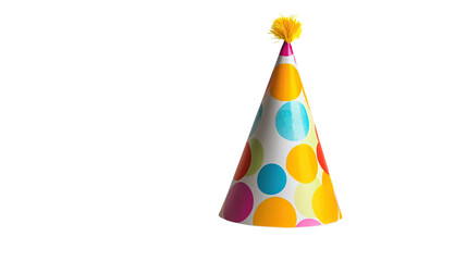 Birthday hat on a white transparent background