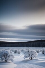 Winter landscape lapland