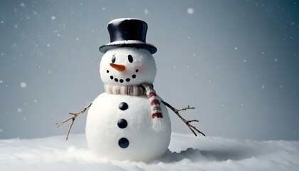 snowman in the snow