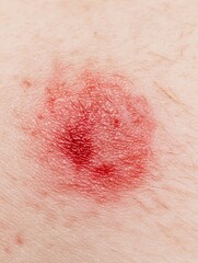 A red, circular rash with a clear center indicates a prevalent fungal skin infection.
