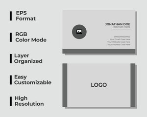 Simple modern business card, minimal business card, corporate identity card, creative personal card, office card, layout, set