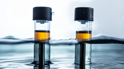 Water level loggers for monitoring changes in water levels over time isolated on white background