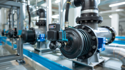 Fototapeta premium Water circulation pumps for maintaining water movement and quality