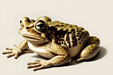 Fototapeta premium Cute Toad Isolated on White Background