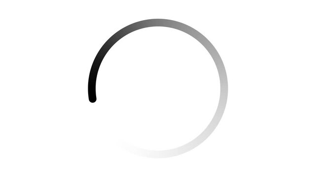 Circle Loading icon loop Loading Icon with a 60fps black background.