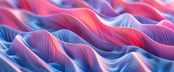Obraz premium a colorful wallpaper with flowing colors ,3d abstract background with wavy lines in pink, orange and purple colors