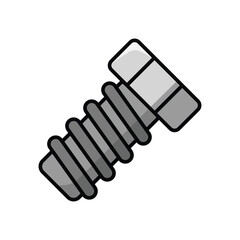 bolt nut icon vector design template simple and clean