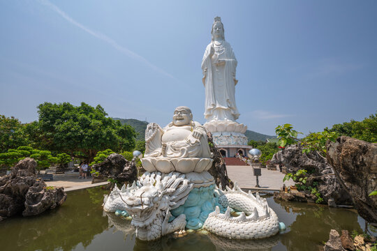 Lady Buddha statue on Son Tra Mountain in Danang