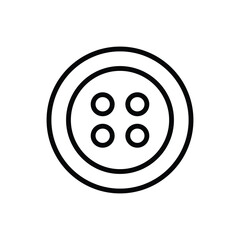 sewing button icon vector design template simple and clean