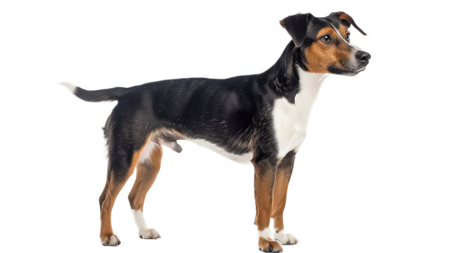 Mountain Feist full body isolate on transparent background