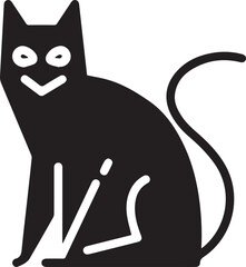 Cat icon symbol vector image illustration
