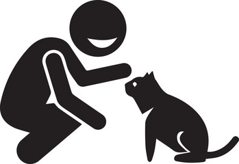 Cat icon symbol vector image illustration