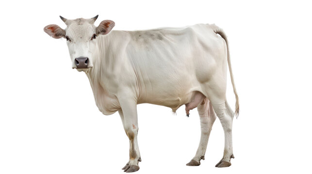 Nelore Cattle full body isolate on transparent background