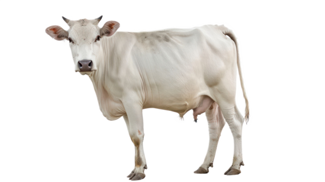 Nelore Cattle full body isolate on transparent background