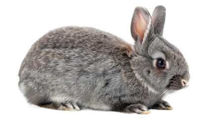 Netherland Dwarf Rabbit full body isolate on transparent background